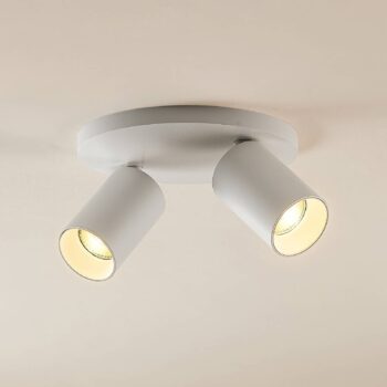 Arcchio bodové svetlá Brinja, biele, okrúhle, Ø 6 cm, 2-pl., GU10