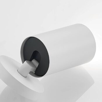 Arcchio bodové svetlá Brinja, biele, okrúhle, výška 12 cm, Ø 6 cm