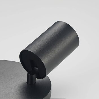 Arcchio bodové svetlá Brinja, čierne, okrúhle, Ø 6 cm, 2-pl., GU10