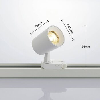 Arcchio reflektor Iavo, biely, 13 cm, 3-fázový, GU10