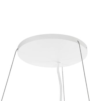 Arcchio závesné svietidlo Brinja, biele, Ø 64 cm, 4-pl., GU10