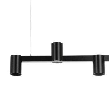 Arcchio závesné svietidlo Brinja, čierne, 120 cm, 5-pl., GU10