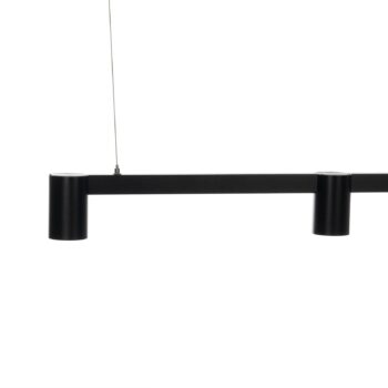 Arcchio závesné svietidlo Brinja, čierne, 90 cm, 3-pl., GU10