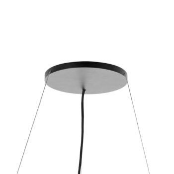 Arcchio závesné svietidlo Brinja, čierne, Ø 64 cm, 4-pl., GU10