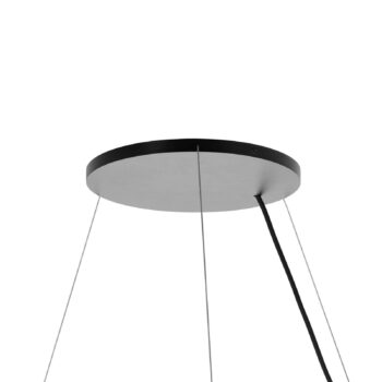 Arcchio závesné svietidlo Brinja, čierne, Ø 94 cm, 6-pl., GU10