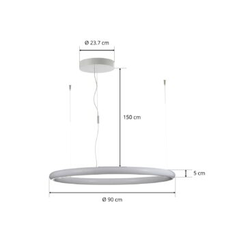 Artemide Abeceda svetla kruhová cez aplikáciu 90 cm