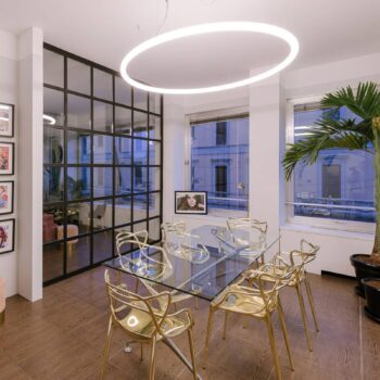 Artemide Abeceda svetla kruhová závesná lampa 155