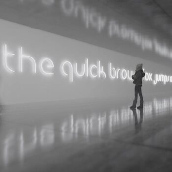 Artemide Alphabet of Light malé písmeno na stenu b
