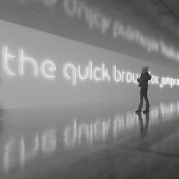 Artemide Alphabet of Light malé písmeno na stenu f