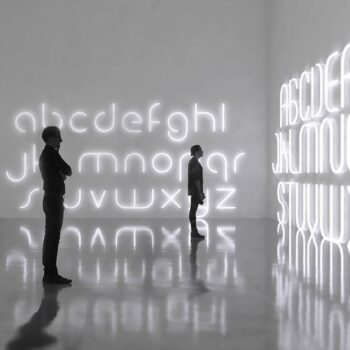 Artemide Alphabet of Light malé písmeno na stenu ø