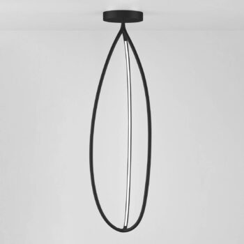 Artemide Arrival stropné svietidlo, App, čierna, 130 cm