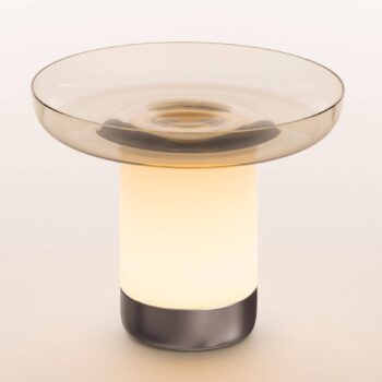 Artemide Bontà stolná LED lampa, sivá doska