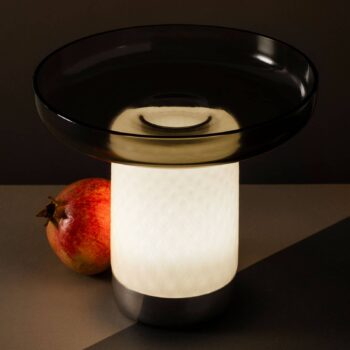 Artemide Bontà stolná LED lampa, sivá doska