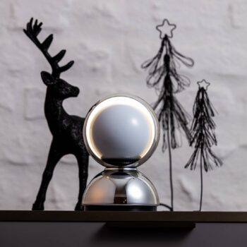 Artemide Eclisse stolná lampa, chrómová