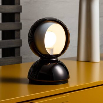 Artemide Eclisse stolná lampa, lesklá čierna