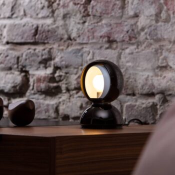 Artemide Eclisse stolná lampa, lesklá čierna