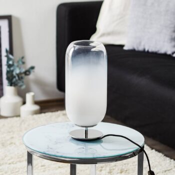 Artemide Gople Mini stolová lampa biela/strieborná