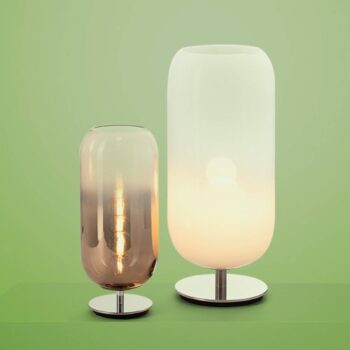 Artemide Gople Mini stolová lampa bronz/strieborná