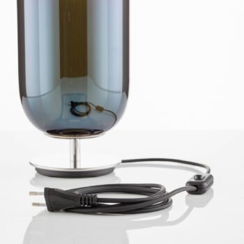 Artemide Gople Mini stolová lampa modrá/strieborná