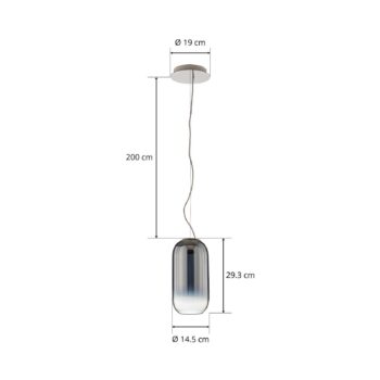 Artemide Gople Mini závesná lampa striebro/Ag