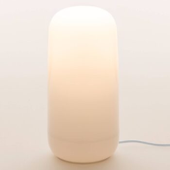 Artemide Gople stolná lampa so zástrčkou, biela