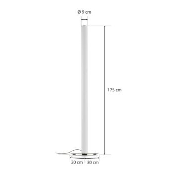 Artemide Ilio - LED stojacia lampa, aplikácia, biela, 2700K