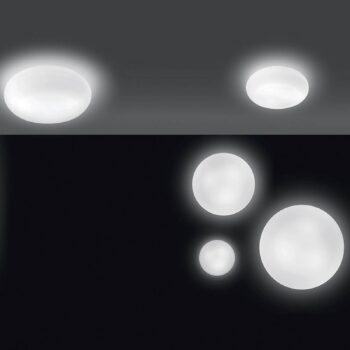 Artemide Itka sklenené nástenné svetlo IP65 Ø 20 cm