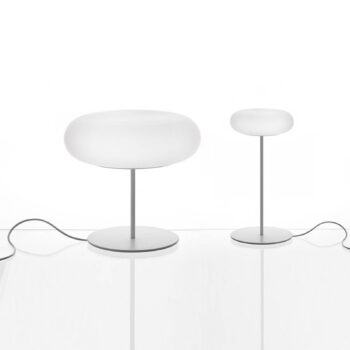 Artemide Itka stolná lampa Ø 35 cm so stojanom