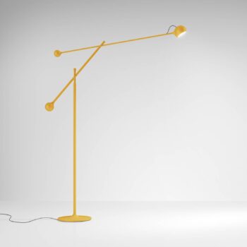 Artemide Ixa stojacia LED lampa nastaviteľná žltá