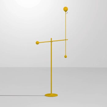 Artemide Ixa stojacia LED lampa nastaviteľná žltá