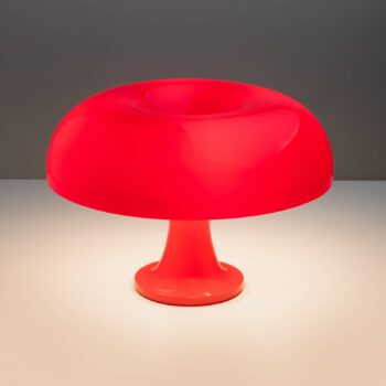 Artemide Nessino dizajnérska stolová lampa červená