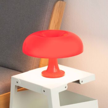Artemide Nessino dizajnérska stolová lampa červená