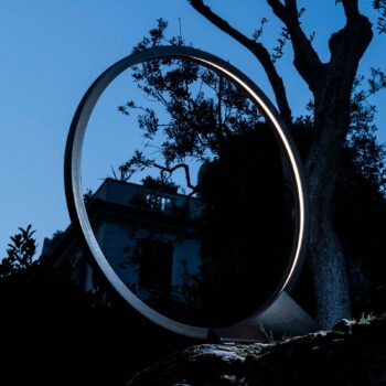 Artemide O LED svetlo na terasu, Ø 150 cm