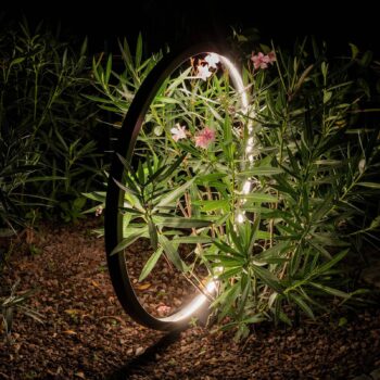 Artemide O LED svetlo na terasu, Ø 45 cm