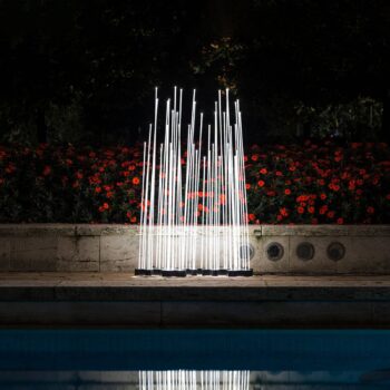 Artemide Reeds Trojitá LED stojacia lampa IP67