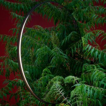 Artemide Se|eS stojacie LED zrkadlo čierna 180 cm