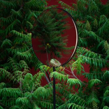 Artemide Se|eS stojacie LED zrkadlo čierna 180 cm