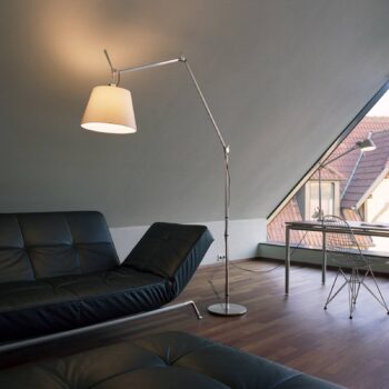 Artemide Tolomeo Mega LED Floor hliník pergamen 36