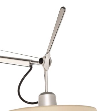 Artemide Tolomeo Mega - Stojacia lampa s pergamenovým tienidlom