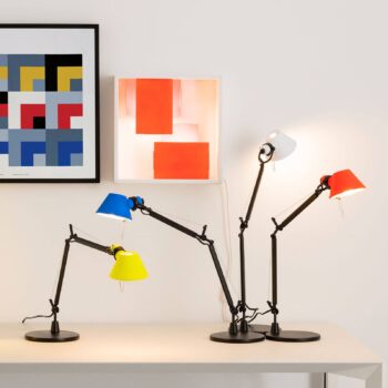 Artemide Tolomeo Micro Bicolour stolík čierna/koralová
