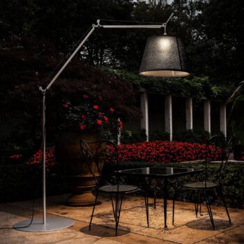 Artemide Tolomeo vonkajšia lampa, čierne tienidlo