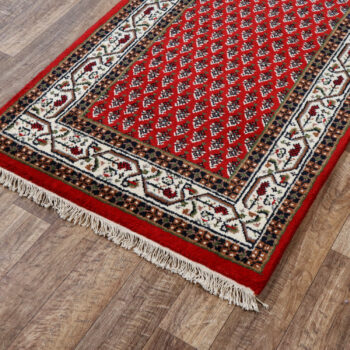 Asra, Ručne všívaný kusový koberec Asra wool ivory, 120x180, červená, obývacia izba