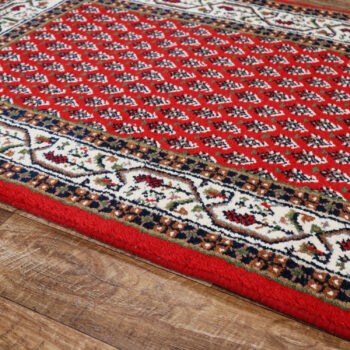 Asra, Ručne všívaný kusový koberec Asra wool ivory, 170x240, červená, obývacia izba