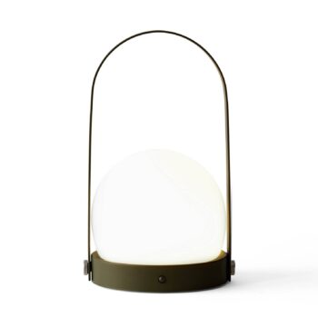 Audo Carrie LED lampa s batériou IP44, olivová
