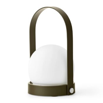 Audo Carrie LED lampa s batériou IP44, olivová