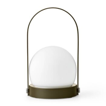Audo Carrie LED lampa s batériou IP44, olivová
