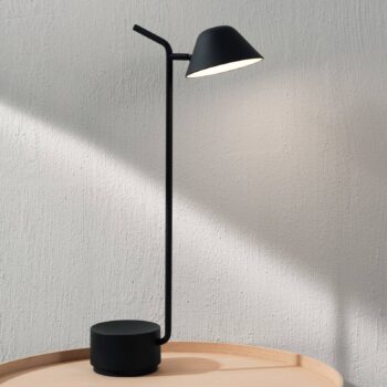 Audo Peek stolová LED lampa, čierna