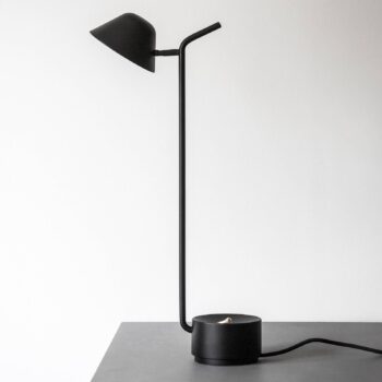 Audo Peek stolová LED lampa, čierna