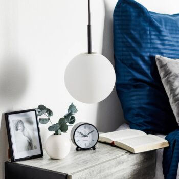 Audo TR Bulb LED svietidlo 1-pl. čierna/opál matná