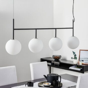 Audo TR Bulb LED svietidlo 4-pl. čierna/opál matná
